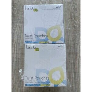 2 pack Kiinde Breast Milk Storage Twist Pouch 6 oz 40 ct each Pouches